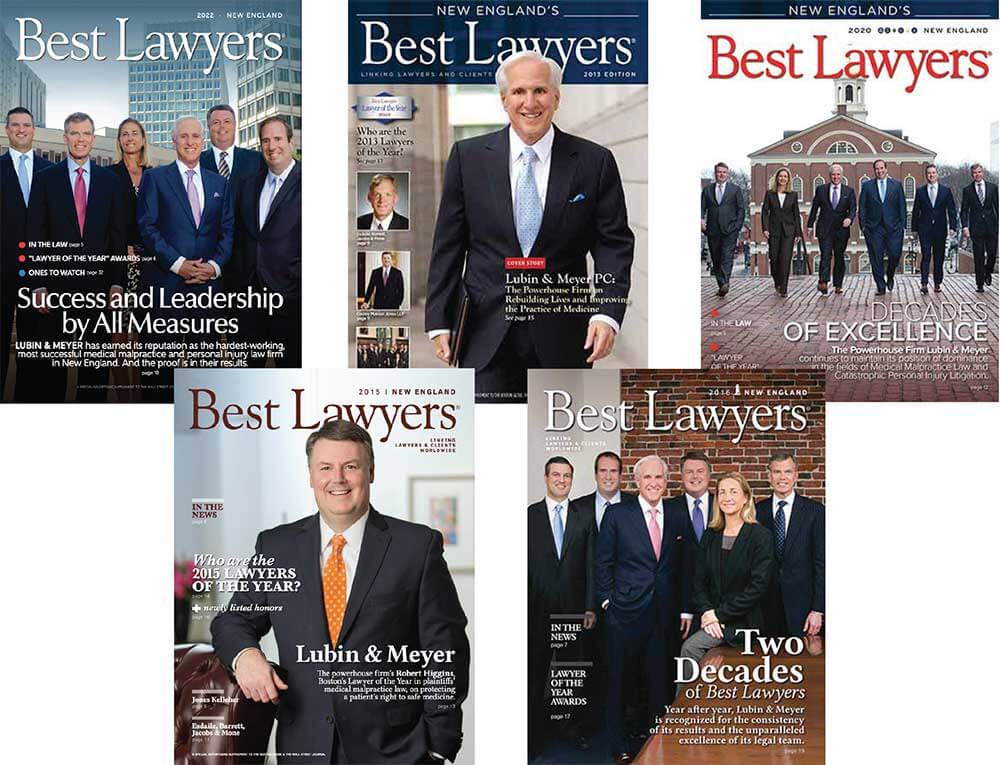 Lubin & Meyer on the covers of New England's Best Lawyers magazine.